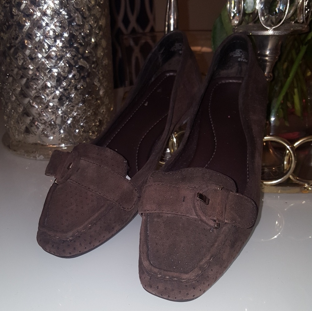 Brown Suede Loafers